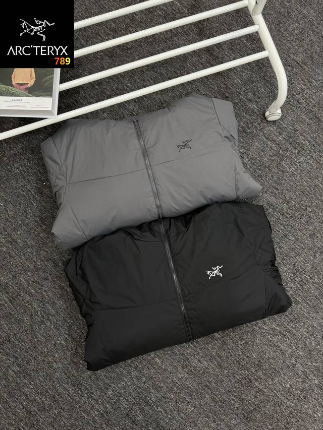 Arc‘Teryx 始祖鸟 2025冬款男士棉服黑灰两色魔术贴Diy登山通勤都能穿 -颜色: 黑色 灰色 -25冬始祖鸟新棉服，直接把“户外Buff”拉满！三防