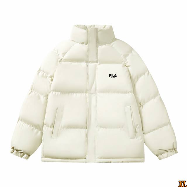 斐乐 独家实拍上新冬季高品质加厚棉服立领棉衣宽松潮流百搭情侣面包服纯色休闲棉袄棉服，本季主打，货源充足，放心主推，高端品质，经典设计，做工出色，经典百搭，上身效