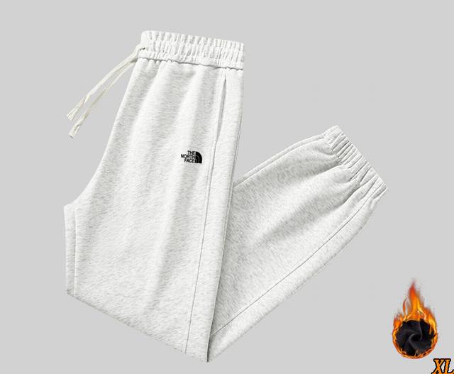 北面The North Face 独家实拍上新冬季高品质加絨束脚裤潮流九分裤小脚哈伦裤加绒卫裤，本季主打，货源充足，放心主推，高端品质，经典设计，做工出色，经典