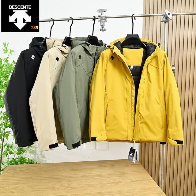 Descente 迪桑特 冬季户外防水防风连帽保暖棉服 -又是一款非常好看的棉衣，算是在寒冷冬季给大家送来的温暖，首先这款真的很好看，版型采用修身立体剪裁设计，