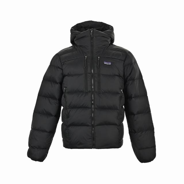 patagonia 巴塔哥尼亚 23Fw Fitz Roy80蓬羽绒服 定织定染20D格子布 400T防跑绒胆布 国标80灰鸭绒最小码填充量430G+蓬松度极高
