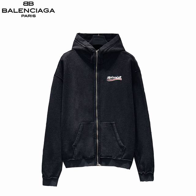 Balenciaga 巴黎世家 25Fw可乐双面穿连帽外套 采用订色订染毛圈纯棉卫衣面， G双股双纱，手感舒适 进口针织针梳棉进行制作，厚度适中，有垂感又有轮廓