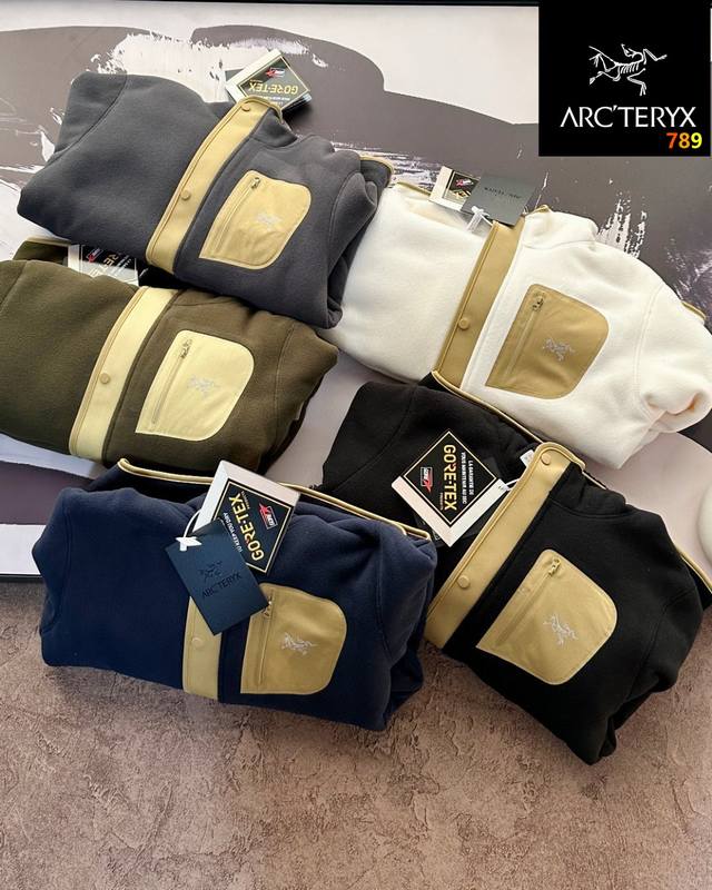 始祖鸟*Arcterxy 羊羔毛加厚外套。 冬季一件搞定高克重保暖情侣男女同款立领羊羔绒外套 高逼格好货！泰迪绒羊羔绒 简约风适合任何年龄段学院风青少年青年成人