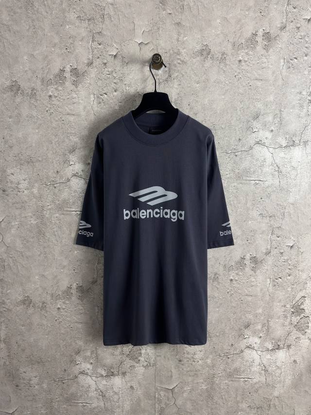 巴黎世家Balenciaga大M3M反光短袖 颜色：蜡青 尺码：Xs-L