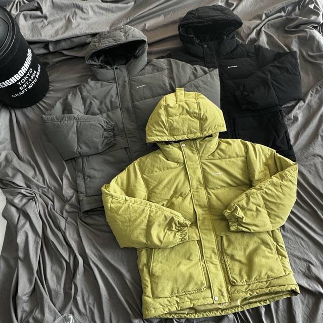 Snow peak雪峰Everyday Down轻量户外连帽羽绒服 M胸围 126 衣长72 L 胸围 130 衣长74 Xl胸围 134 衣长76