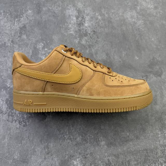本地 G5版 Nike Af1 空军一号 小麦低帮 澳洲头层真皮 特定细纹路荔枝软皮 内里采用进口 湿发超波无折痕pu 鞋口完美贴合弧线 后跟Tpu胶膜 呈现完
