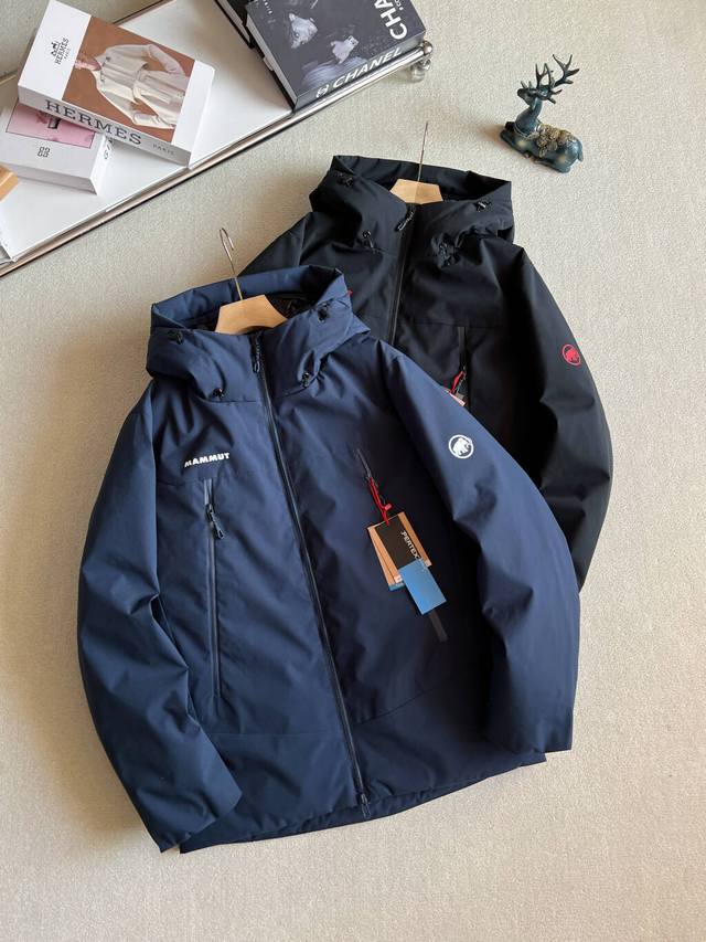 新款上新 实拍图 Mammut猛犸象Clion 红标 男女款防风防泼水软壳外套保暖羽绒服 极轻便的抗水Tora防撕裂材料 填充了155 G M2 90 10鹅绒