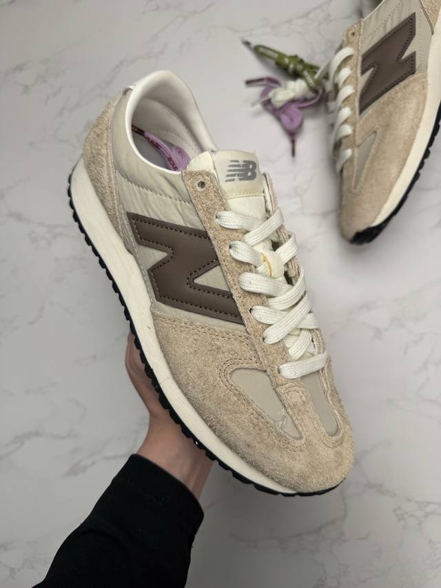 纯原福利 合作私 New Balance 新百伦 U471 复古休闲鞋 头部一线大厂M版出品 原版原楦 正确长绒 皱皱布 鞋面 头层皮 N 字Logo 真皮纹理