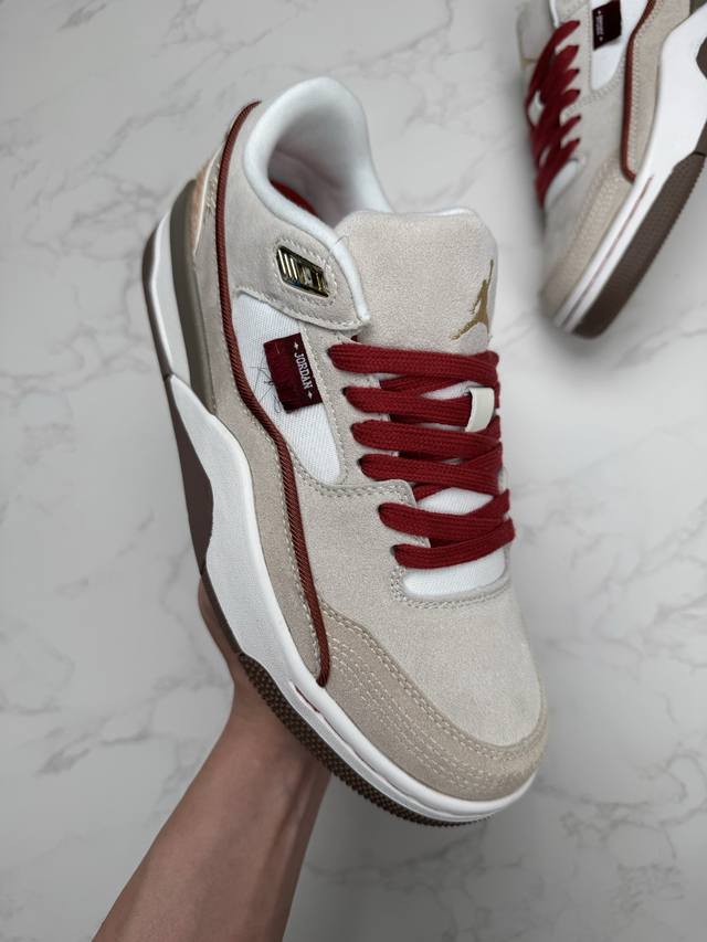 合作私 马年限定 Flight Court Air Aj4 Retro 原楦原纸板 原厂材料开发 细节把控到位 主供外贸客户 打造完美鞋型 纸板中底 钢印 完美