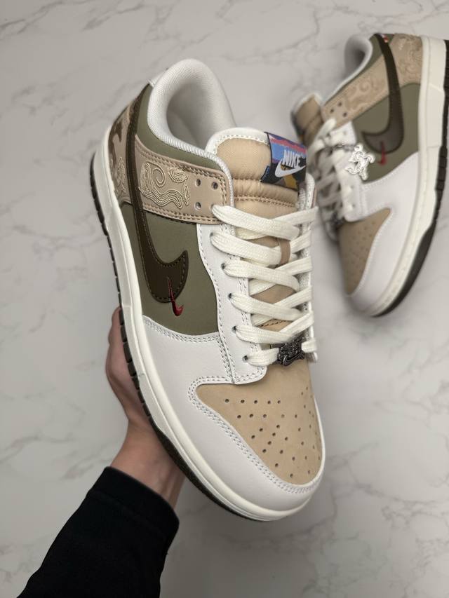 合作私 原盒版本 Nk Dunk pegasus pack Cny 马年限定 防滑耐磨 耐克 舒适百搭 低帮板鞋 货号 Iq1118-220 Size 36 3