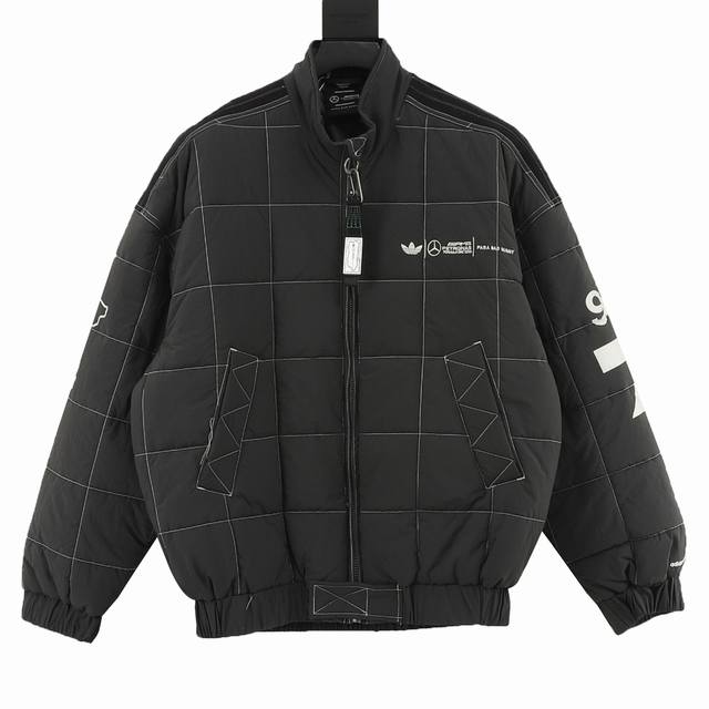 Adidas Originals X Bad Bunny X Mercedes-Amg petronas F1 联名款 Fw25 舒适立领拉链长袖夹克 男女同款