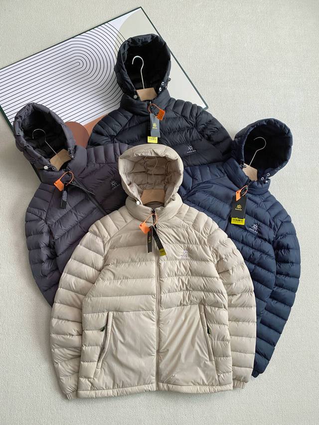 万针刺绣加厚款 凯乐石Kailas 3000Gt 纯色户外登山防风防泼水保暖连帽排骨羽绒棉服 Kailas凯乐石采用万针刺绣工艺轻量化 羽绒棉服连帽排骨架棉服！