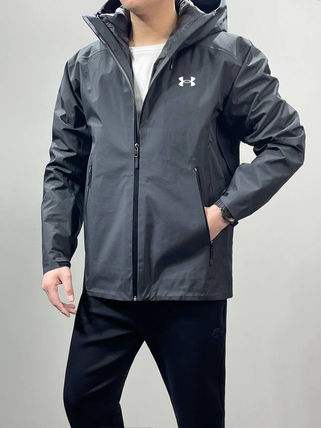 供410 控450 Ua 安德玛高品质 顶级版本内胆可拆卸 三合一男女冲锋衣羽绒服* Ua 安德玛户外防水硬壳三合一羽绒服冲锋衣 #内胆带Logo轻薄户外级羽绒