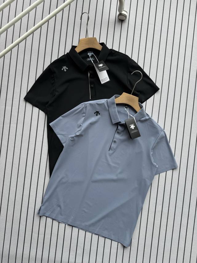 供85 控 Descentegolf迪桑特高尔夫Field男士防晒凉感短袖polo衫 春夏新品 1. 科技凉感，瞬间降温 采用X-Cot专利针织B1229面料