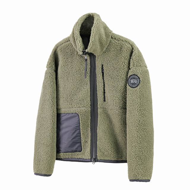 Mc11 Canada Goose 加拿大鹅 羊羔毛夹克外套 Simcoe 羊羔绒拉链夹克采用Kind人造长毛羊羔绒制成我们的新一代羊毛抓绒有助于保持地球寒冷和