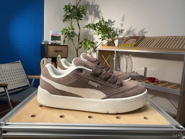 puma彪马 park Lifestyle 百搭舒适 耐磨 低帮 生活休闲鞋 男女同款 棕色 尺码：36-45半