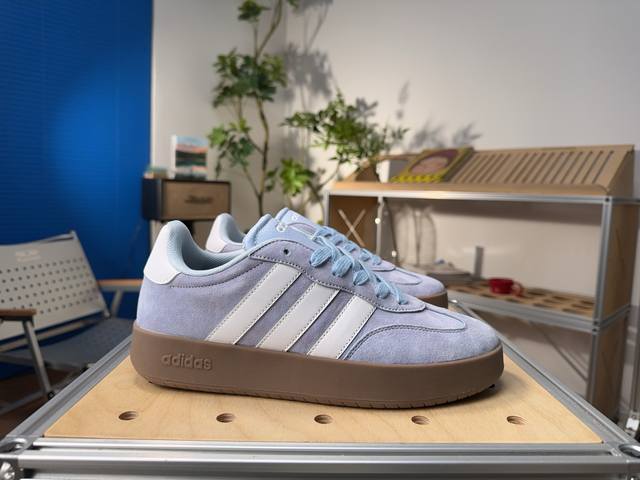 Adidas Barreda 休闲 柔软舒适薄底 耐磨 低帮 板鞋 尺码: 36 36.5 37 38 38.5 39 40 40.5 41 42 42.5 4