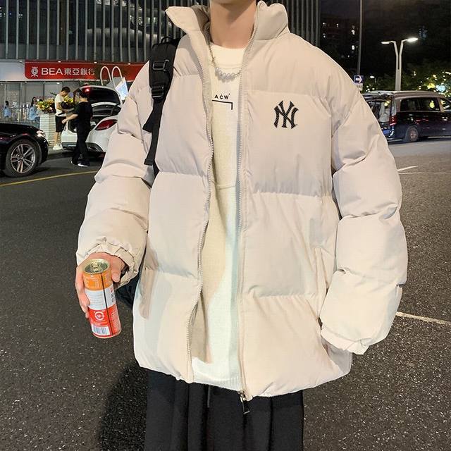 Mlb-La 老花字母宽松羽绒棉衣棉服面包服 面料材质都属一等品A8911 店主北方人亲自评测 大大解决了南方不理解北方冬天冬日的寒冷 整件衣服完全塞的满满当当