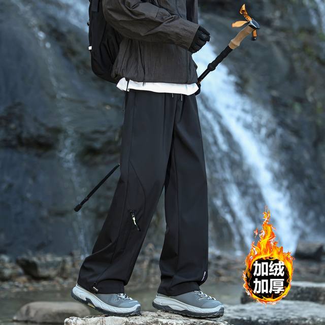 加绒款 Arc'teryx 始祖鸟海外加绒户外防水冲锋裤，男女同款休闲裤，今年流行的面料，小红书主播推荐登山裤，上身质感满满，版型立体，完美修饰腿型，可随意日常