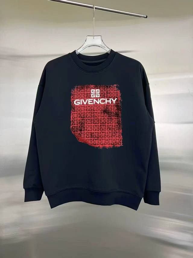 款式：Givenchy 纪梵希 长袖卫衣 面料：450克重100%纯棉 罗纹：420克重索罗娜 工艺：印花 颜色：白色 黑色 尺码：S M L Xl Xxl 无
