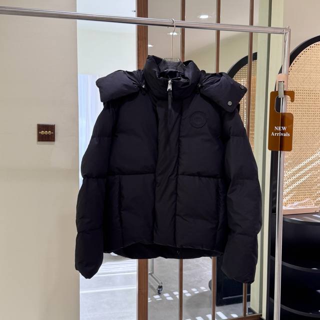 正品级： B ｜加拿大鹅 系列 衣袖可拆卸保暖羽绒服 男女同款 #4881# ： 产品配色： 黑色、 石灰色