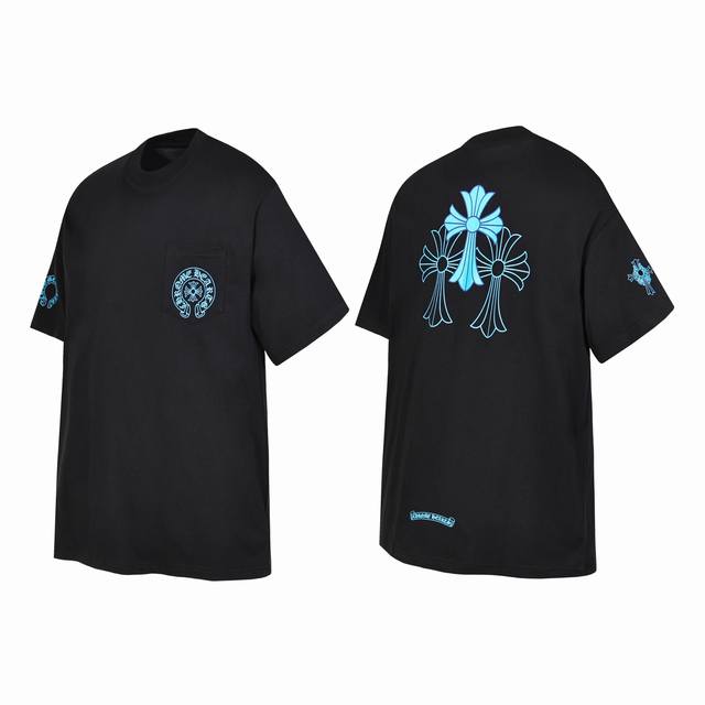 2228款 跨境跑量款 追求质量请勿下单 -Chrome Hearts 克罗心十字架梵文短袖T桖 -高克重高密度高品质 毛料柔软细腻亲肤 触感软糯丝滑 保暖性亲