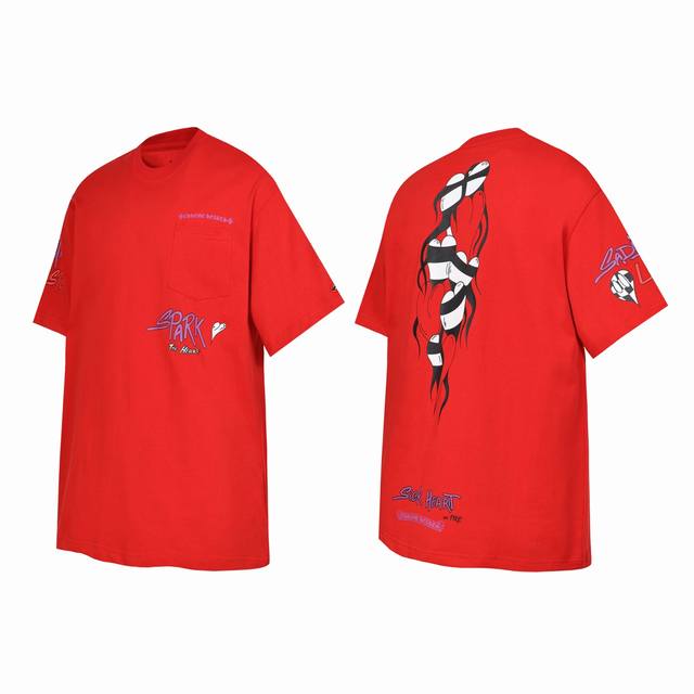 2218款 跨境跑量款 追求质量请勿下单 -Chrome Hearts 克罗心涂鸦恶搞短袖T桖 -高克重高密度高品质 毛料柔软细腻亲肤 触感软糯丝滑 保暖性亲肤