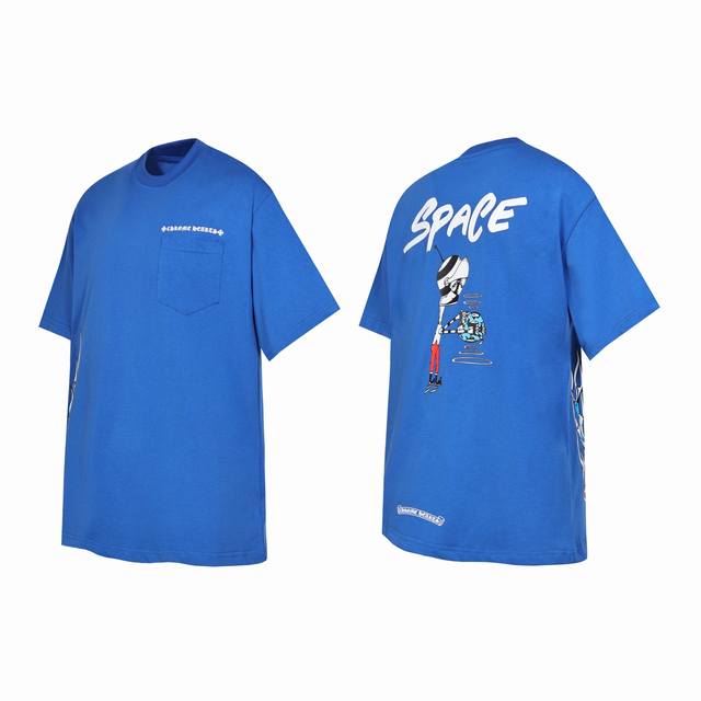 2214款 跨境跑量款 追求质量请勿下单 -Chrome Hearts 克罗心涂鸦恶搞短袖T桖 -高克重高密度高品质 毛料柔软细腻亲肤 触感软糯丝滑 保暖性亲肤