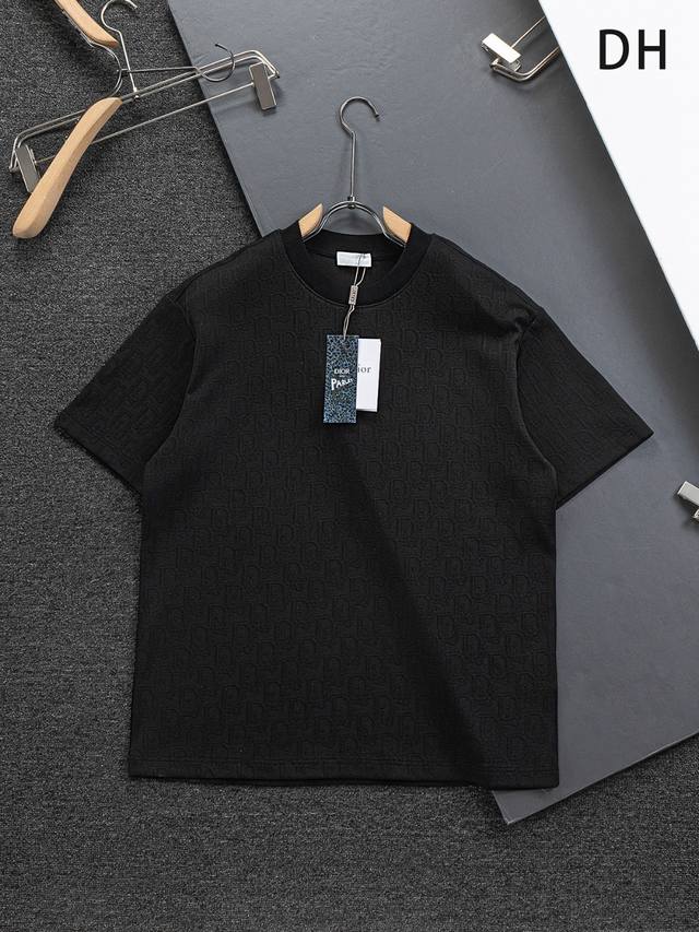 Dior Dior 迪奥 Dior Cd 微宽版型S-Xl Dior 26Ss官网永远不败 经典款 永久精品 专柜永恒联名款 Cd字母全身暗纹提花满印刺绣 重工