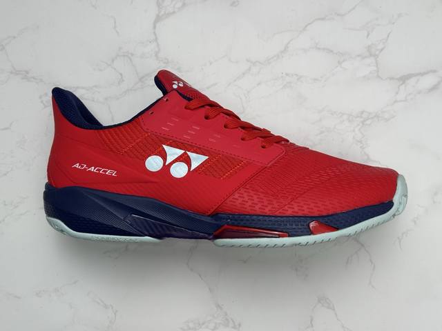 合作私 Yonex尤尼克斯Tennis Shoes 织物合成革 羽毛球鞋 采用动力垫+设计 减震蓄能 保护脚踝 人体工程防撞鞋头 护脚趾 鞋底采用放射状桨翼大底