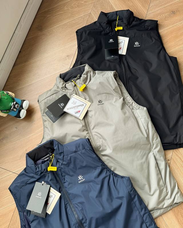 凯乐石Kailas 秋冬款户外3M新雪丽马甲 男女同款！凯乐石专业户外科技面料四级防泼水，新雪丽科技棉轻暖聚热，蓬松耐压，面层悬垂感好高品质好货 ！性价比拉到极
