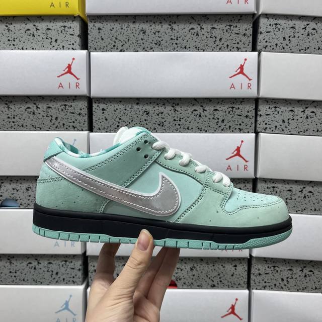 Concepts X Sb Dunk Low系列低帮滑板运动鞋，Tiffany Green Lobster 蒂芙尼绿龙虾 Bv1310 402 Size：36