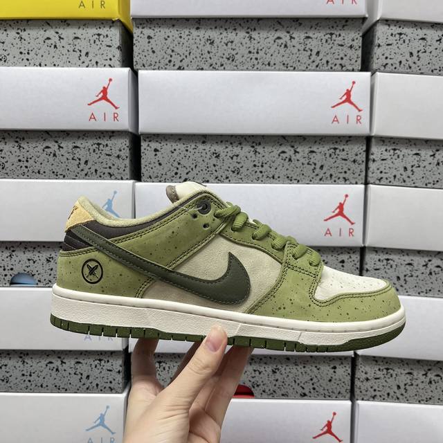 纯原 Yuto Horigome X Nike Dunk Sb Low Asparagus 绿白 Hf8022 300 尺码：36 36.5 37.5 38 3