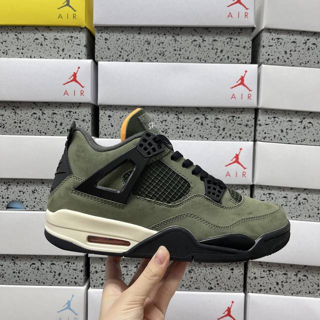 I8# Undefeated X Air Jordan 4 Og Aj4 乔4橄榄绿麂皮 Ib1519 200 尺码：36 36.5 37.5 38 38.5