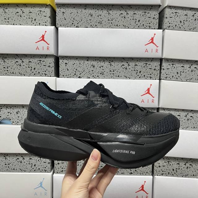 纯原 Adidas Adizero prime X3 Strung 马拉松竞速专业跑鞋 Jr6369