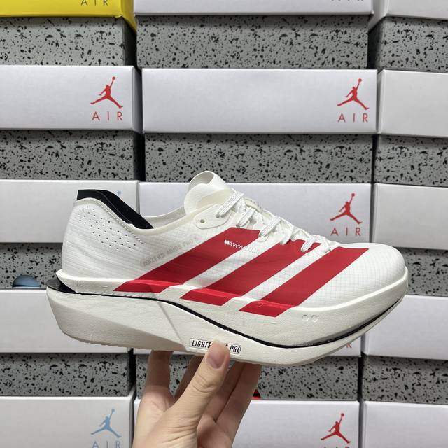 纯原 Adidas Adizero Adios 5 M 系列 马拉松飞线贾卡轻质透气休闲运动跑步鞋 Ki8293 尺码:36 36.5 37 38 38.5 3