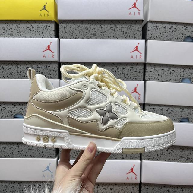 Di Lv路易威登Louis Vuitton Trail Sneaker Low休闲运动文化百搭篮球板鞋 尺码：36-46