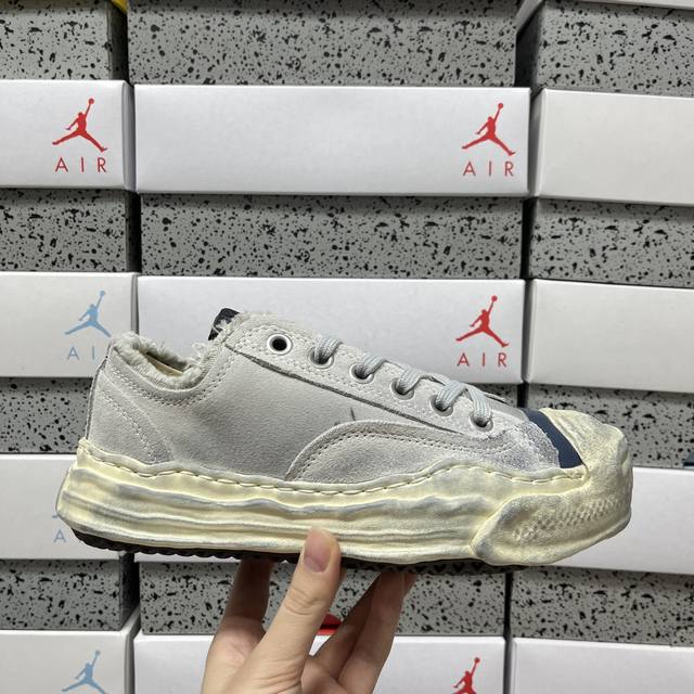 纯原 Bed Jw Ford × Mihara Yasuhiro三原康裕 Hank 灰色 货号：C09Fw708 尺码：36 36.5 37 38.5 39 4