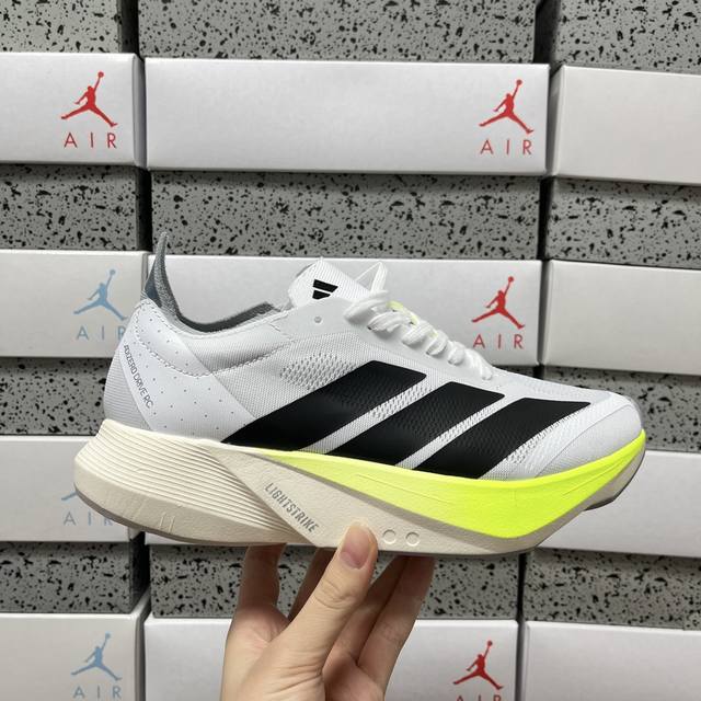 纯原 Adidas Adizero Drive Rc M 减震透气休闲训练跑步鞋 沿袭 Adizero 系列传统专为训练备赛设计的专业跑鞋Torsion Sys