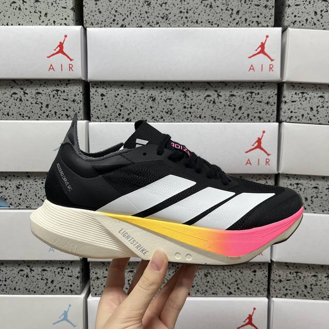 纯原 Adidas Adizero Drive Rc M 减震透气休闲训练跑步鞋 沿袭 Adizero 系列传统专为训练备赛设计的专业跑鞋Torsion Sys