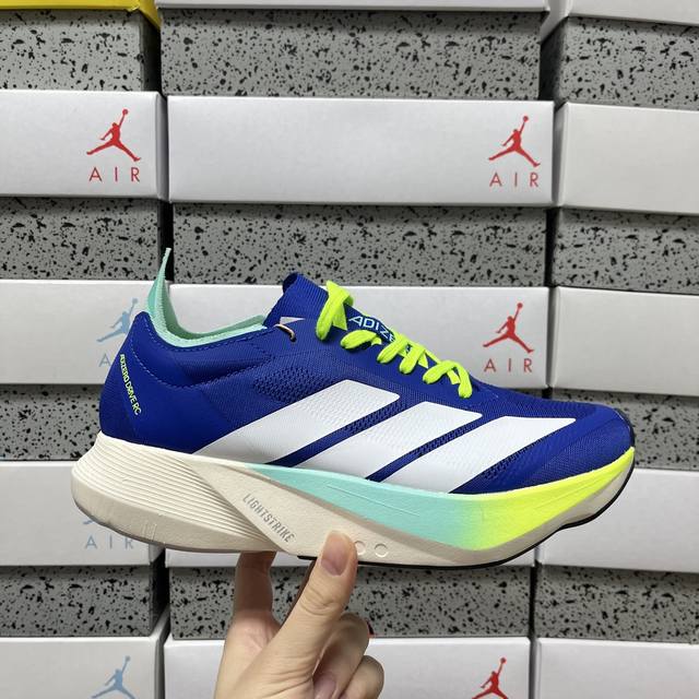 纯原 Adidas Adizero Drive Rc M 减震透气休闲训练跑步鞋 沿袭 Adizero 系列传统专为训练备赛设计的专业跑鞋Torsion Sys
