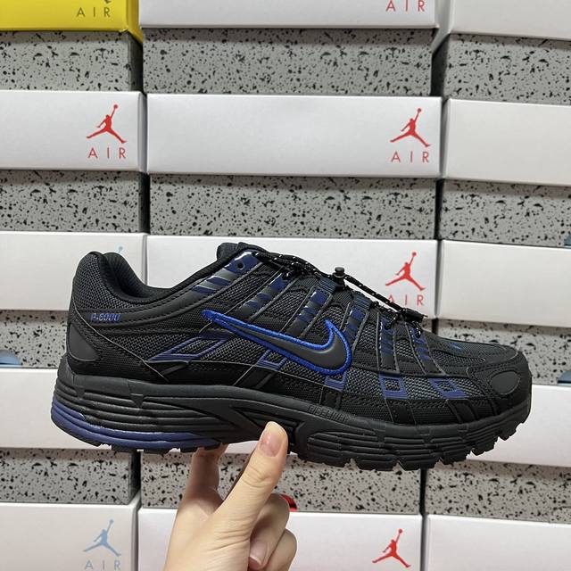 纯原 Nk p-6000 黑蓝 系列低帮复古老爹风休闲运动舒适慢跑鞋 购入原鞋原装纸板楦头开发 独家私模四层组合大底 市场唯一正确版本 良心定价 新配色陆续出货