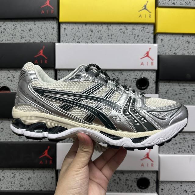 Zc总裁版 Asics Gel-Kayano 14 亚瑟士运动休闲透气专业跑 1203A566-100 尺码：36-47.5