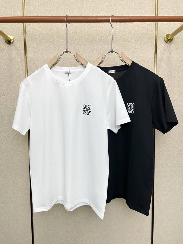 Loewe罗意威独家专供新款原单男士休闲短袖 高端定制 高端版本 时尚百搭爆款进口面料 手感超柔软细腻 穿着亲肤舒适 高端精品 代工厂p精细做工 上身非常赞 男