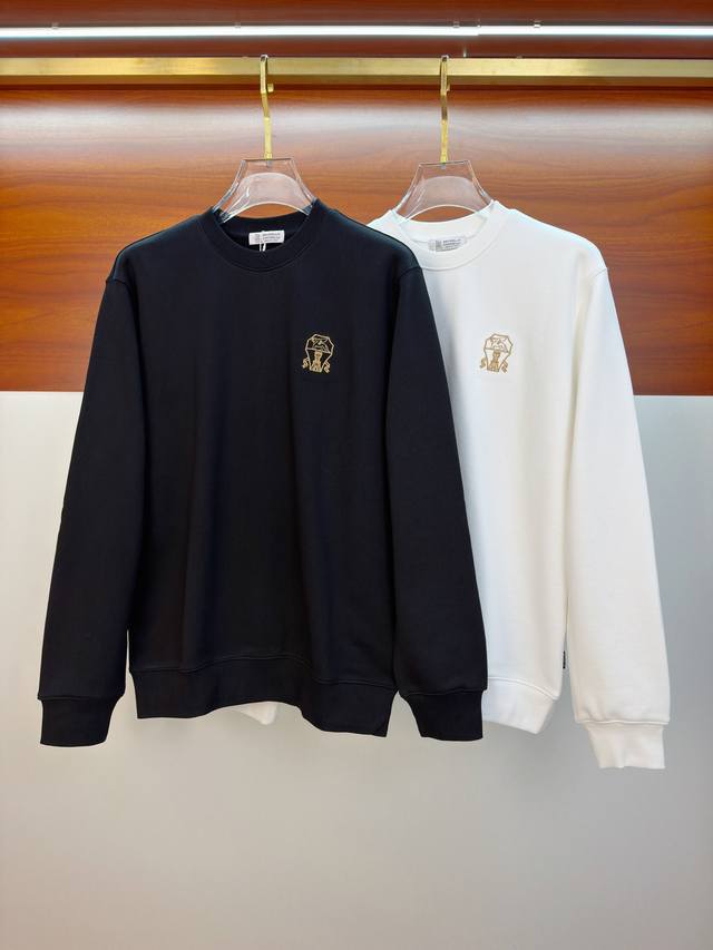 Bc布鲁提25Ss 新品 最新最顶级版本精美工艺圆领卫衣，最顶级的品质专柜原单套头衫，顶级制作工艺进口面料，专柜品质重工刺绣设计，采用进口高端订制面料，进口丝线