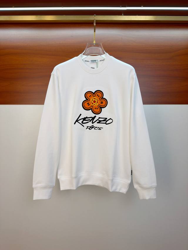 Kenzo 25Ss 新品 最新最顶级版本精美工艺圆领卫衣，最顶级的品质专柜原单套头衫，顶级制作工艺进口面料，专柜品质重工刺绣设计，采用进口高端订制面料，进口丝