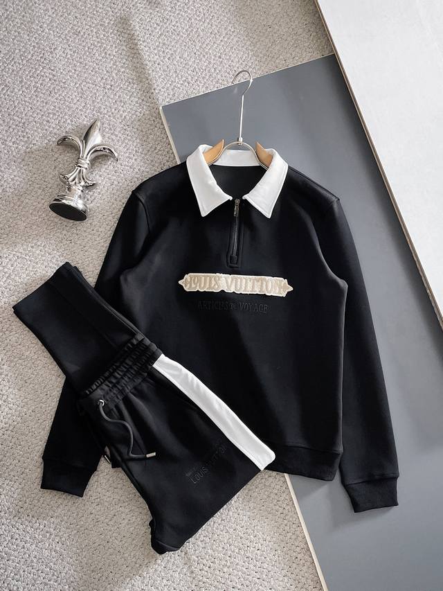 路易威登 Lv 2025全新爆款卫衣套装 原单狠货倾注顶级设计师的精心之作 就为一个贴合、完美的上身效果 全天然优质加厚新空气层100%，贴身的舒适感 高贵典雅