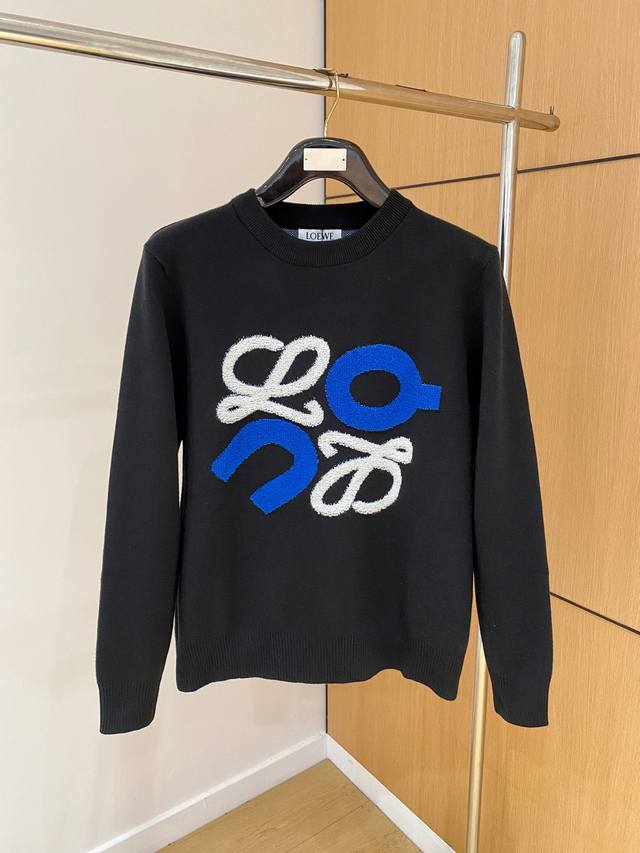 罗意威 2025秋冬新款羊毛毛衣 高品质意大利进口羊毛混纺面料，高密度针织，时尚百搭毛衣，帅气十足。经典Logo标志 更耐穿更加不易变形，专柜版型，各种风格都能