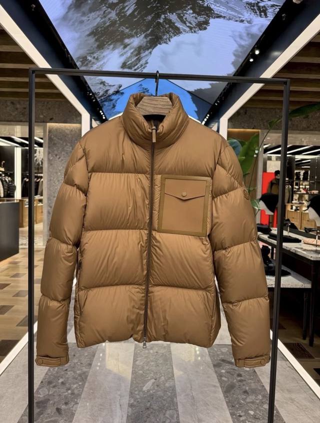 Moncler Chinon男士方形绗缝短款绒夹克外套.柜台实拍参考.