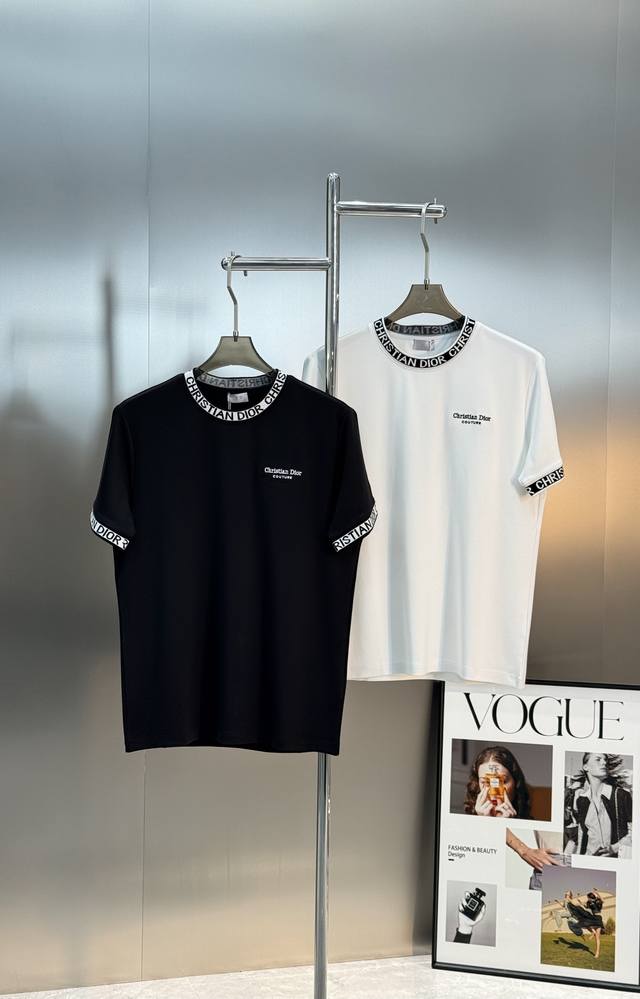 迪奥 Christian Dior 25S男士莫代尔圆领短袖.原单推荐！优选 G莫代尔棉.婴儿的触碰感觉，入手必定回购！！！面料舒适柔软有着极致亲肤透气的穿着体